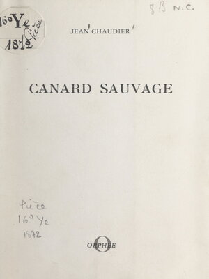 cover image of Canard sauvage